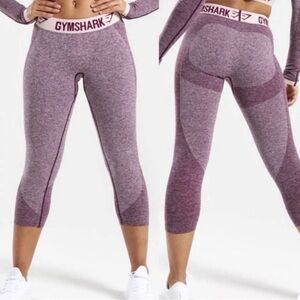 Gymshark Purple Seamless Flex Cropped Legging Women’s Size Small